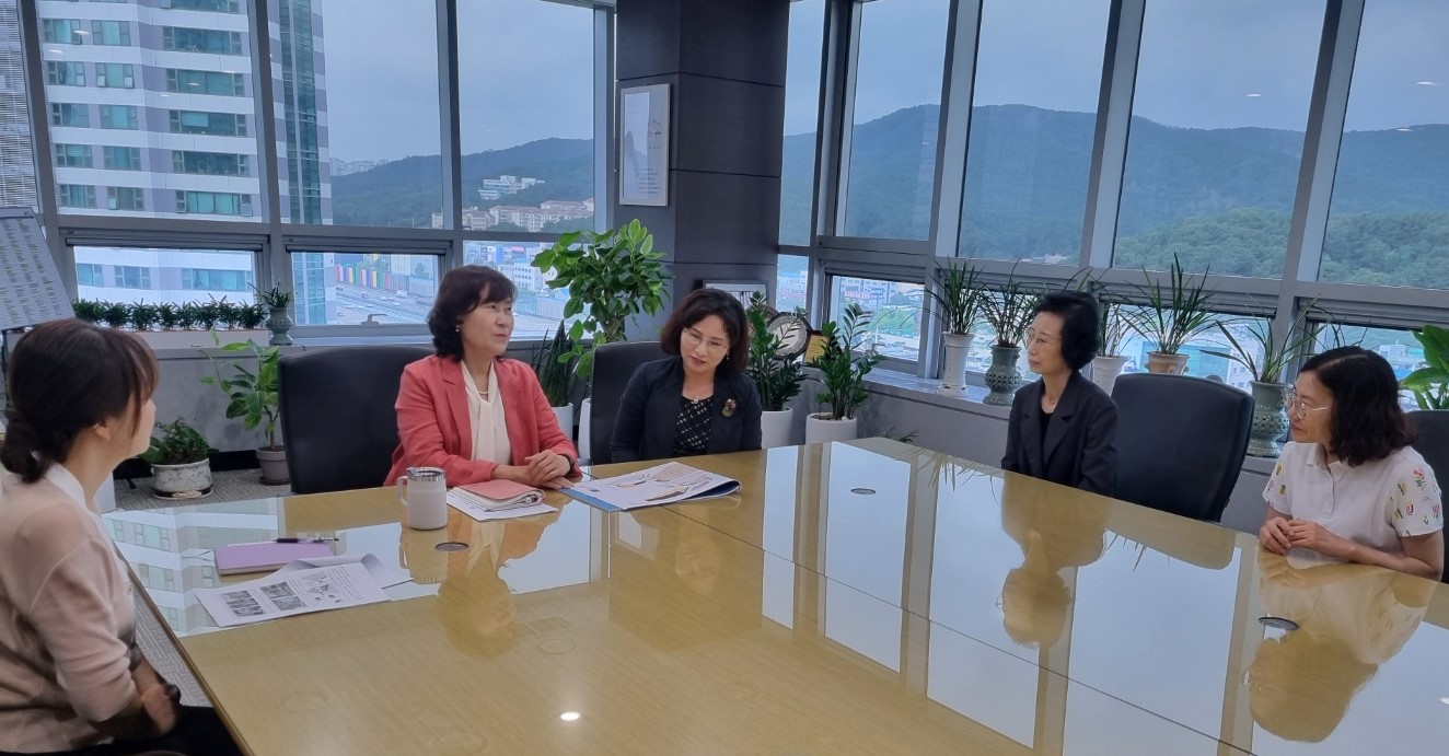 고덕평생학습관장 업무협의