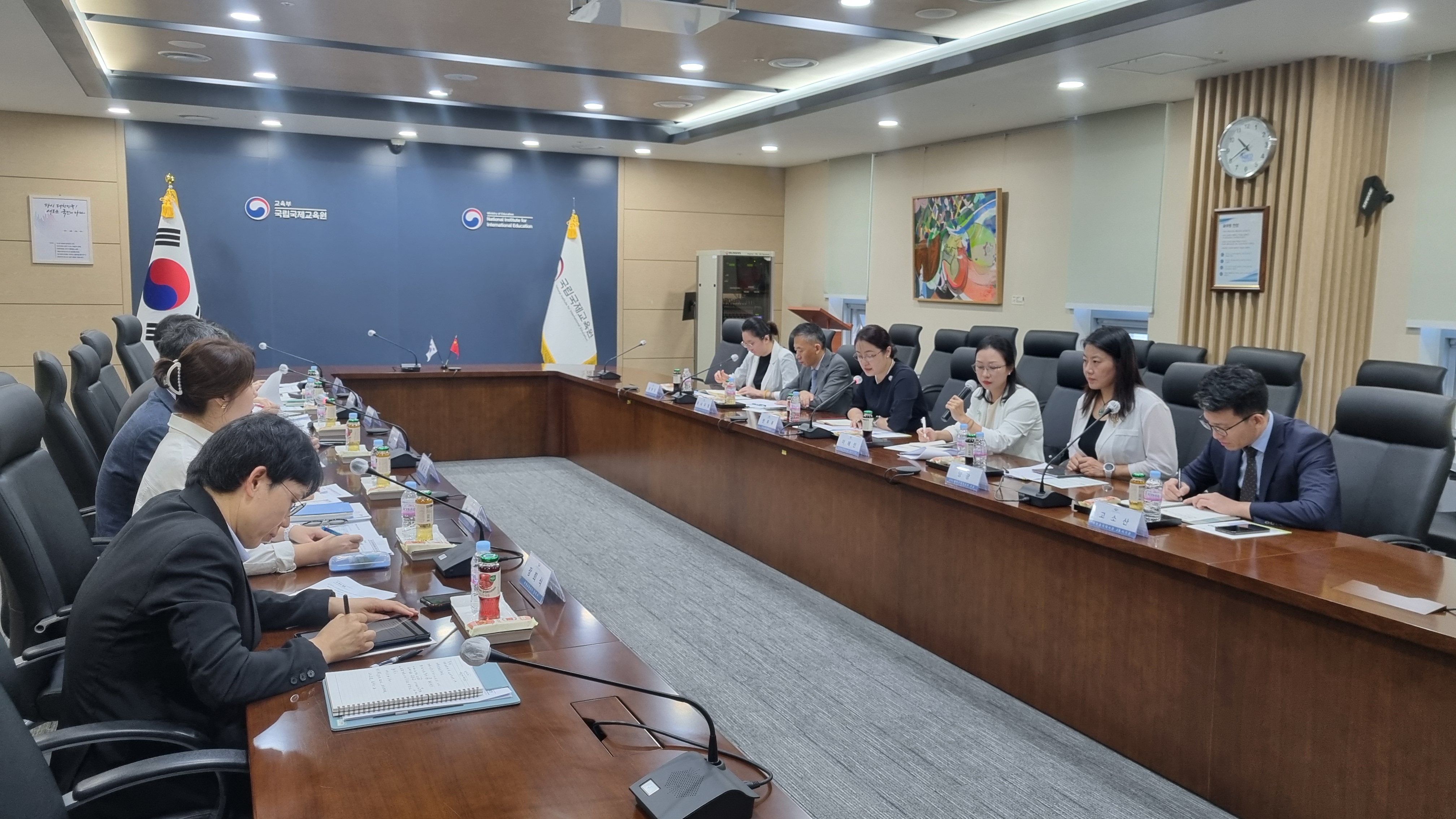 중국 국가유학기금관리위원회 방한단과의 업무협의